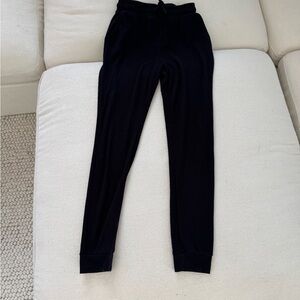 Wild Fable Women's Black Waffle Knit Pajama Joggers with Pockets